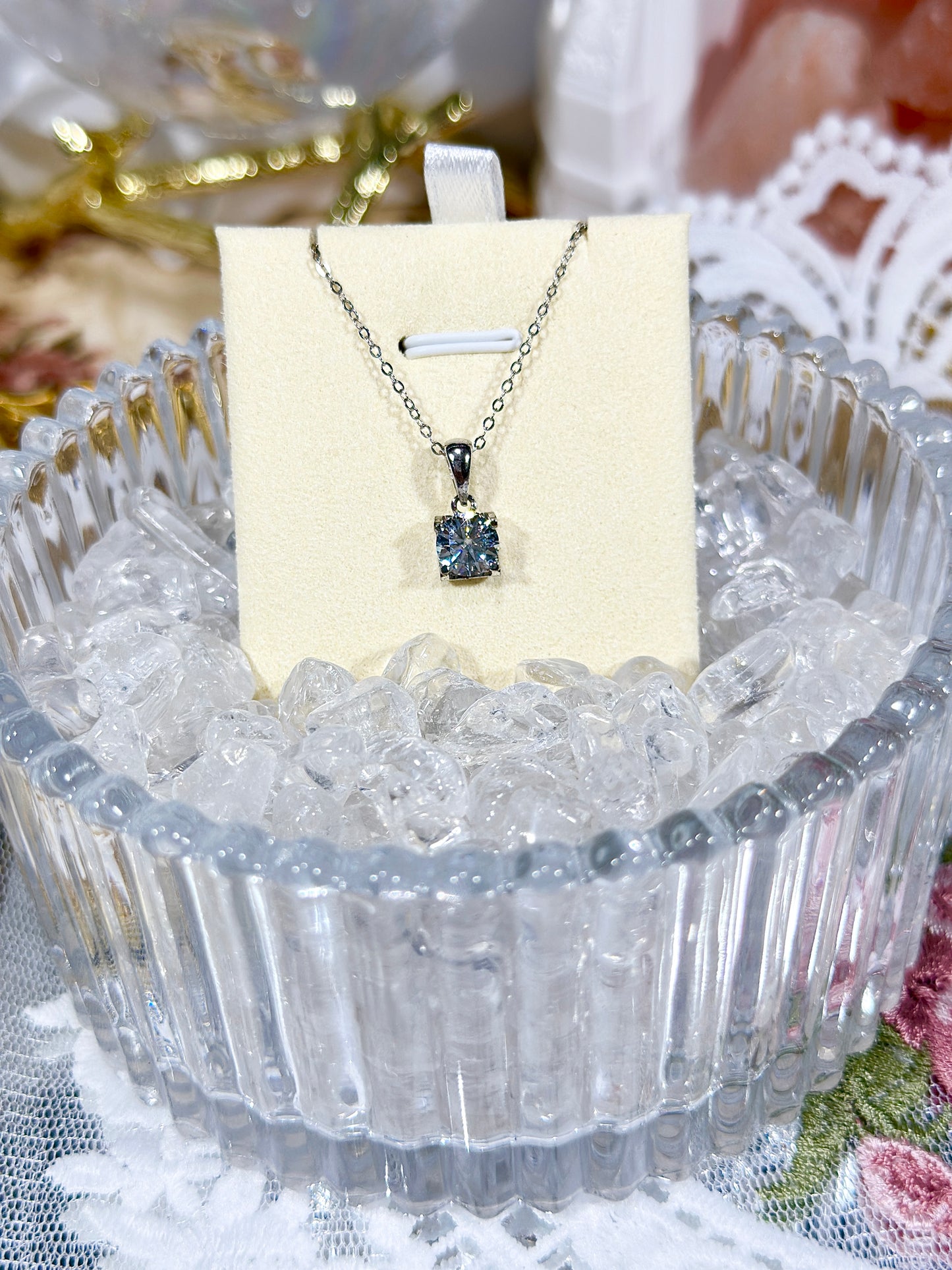 Moissanite necklace S925 silver