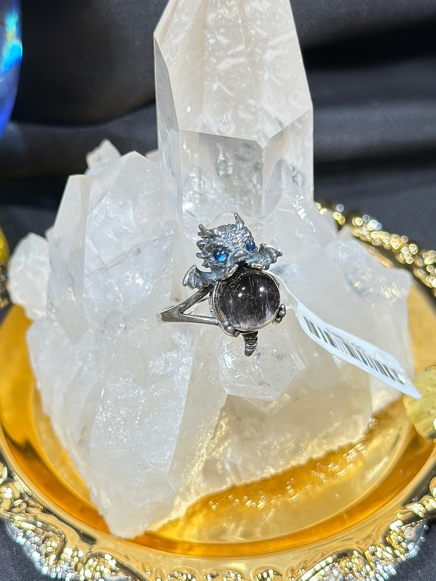 黑银钛S925银戒指