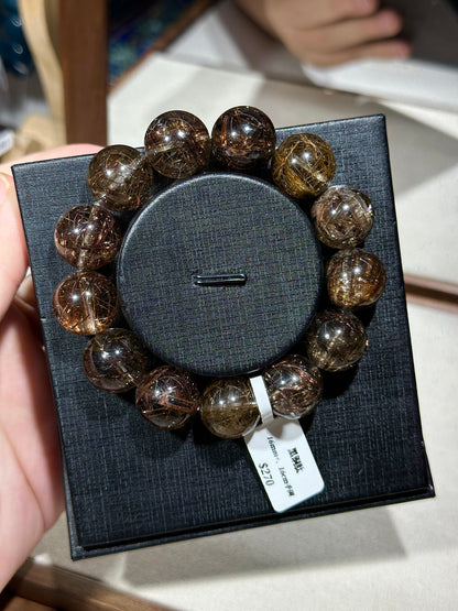 Black copper titanium crystal