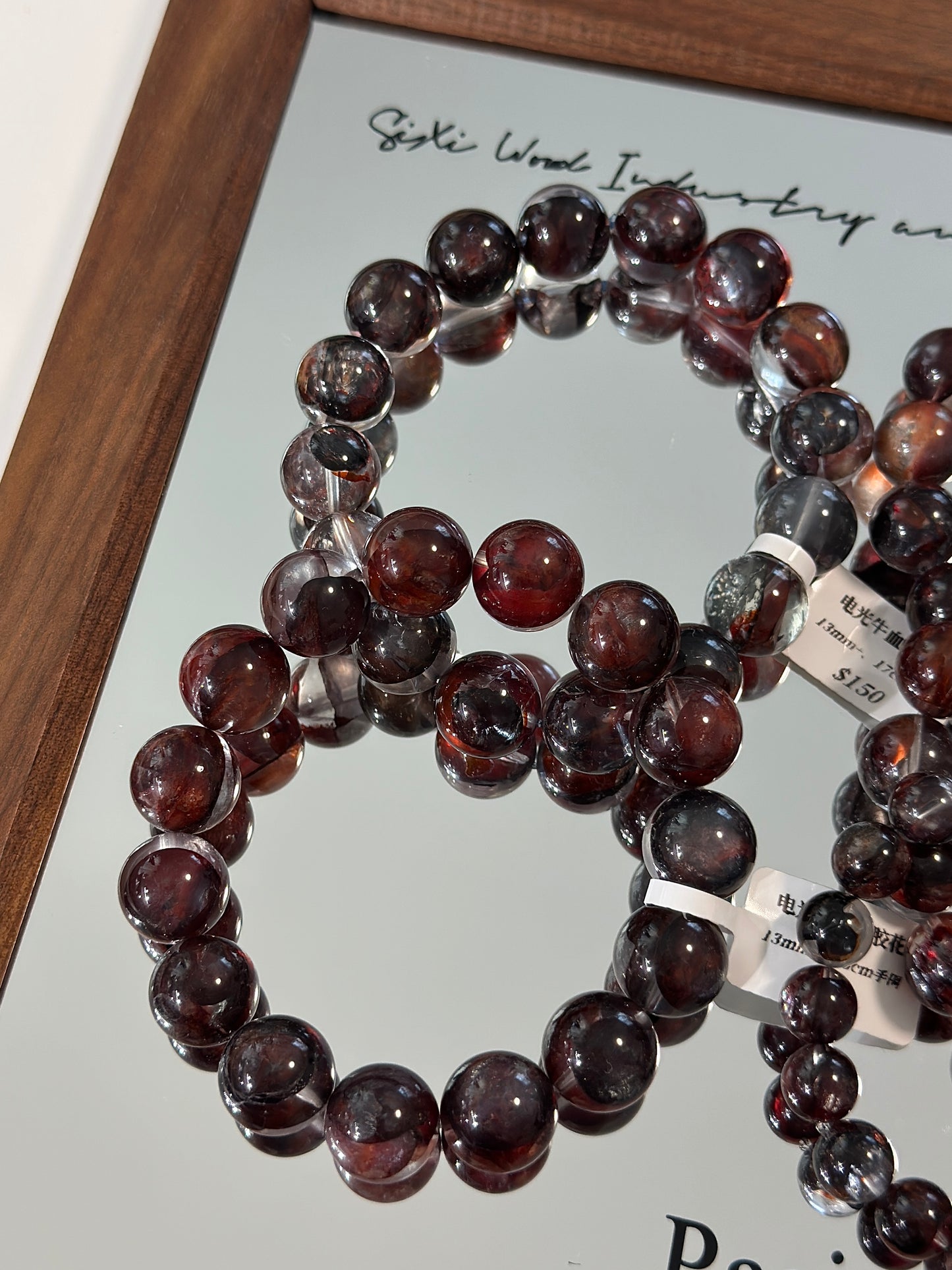 Electric oxblood red gum flower