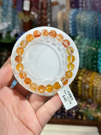 Red Gum Flower Crystal 9mm+