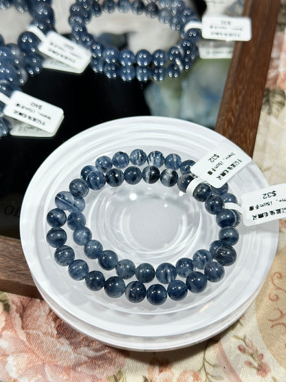 Dark blue melaleuca blue rabbit fur ghost