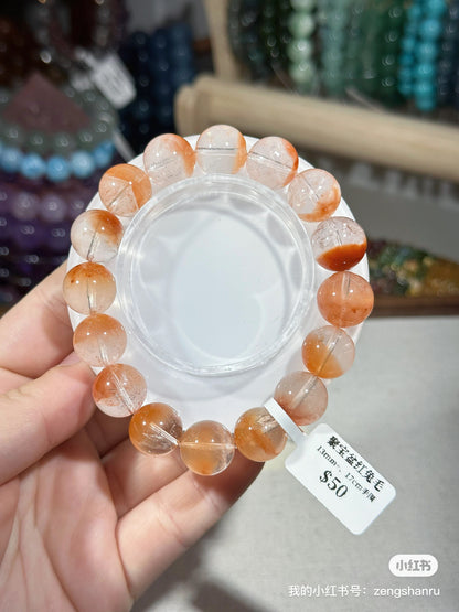 Cornucopia Red Rabbit Fur Crystal