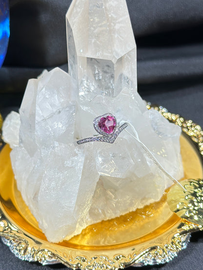 Pink Topaz S925 Silver Ring