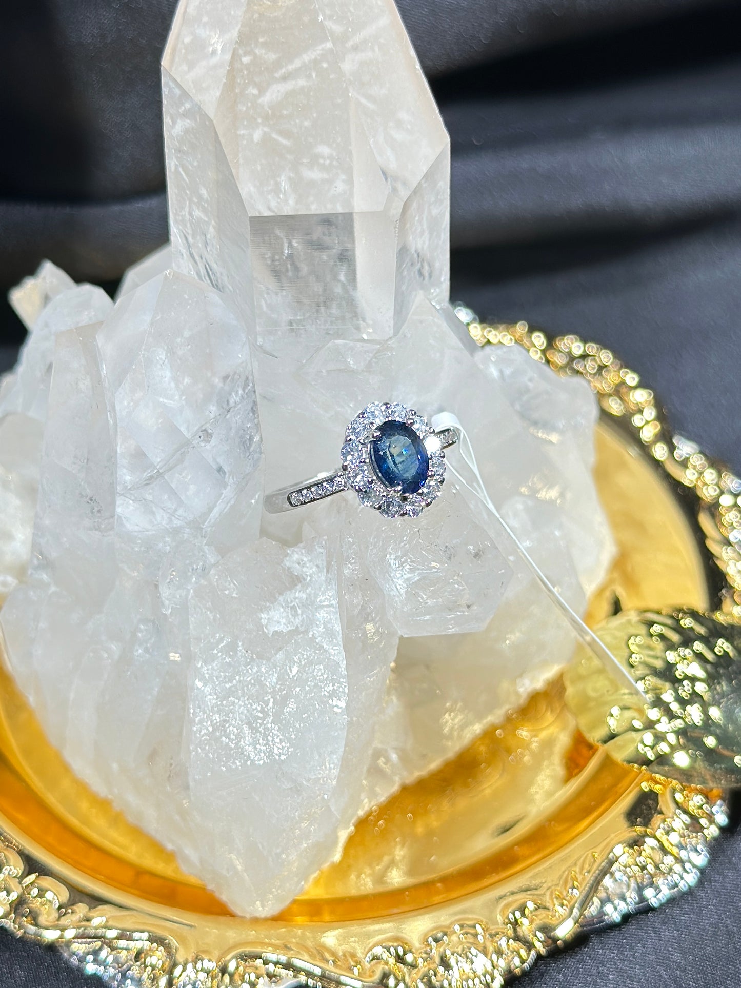 Sapphire S925 silver ring-2