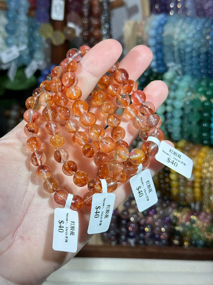 Red Gum Flower Crystal 9mm+