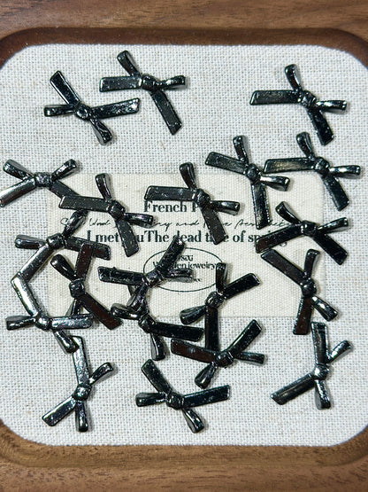 Gunmetal bow spacer accessories