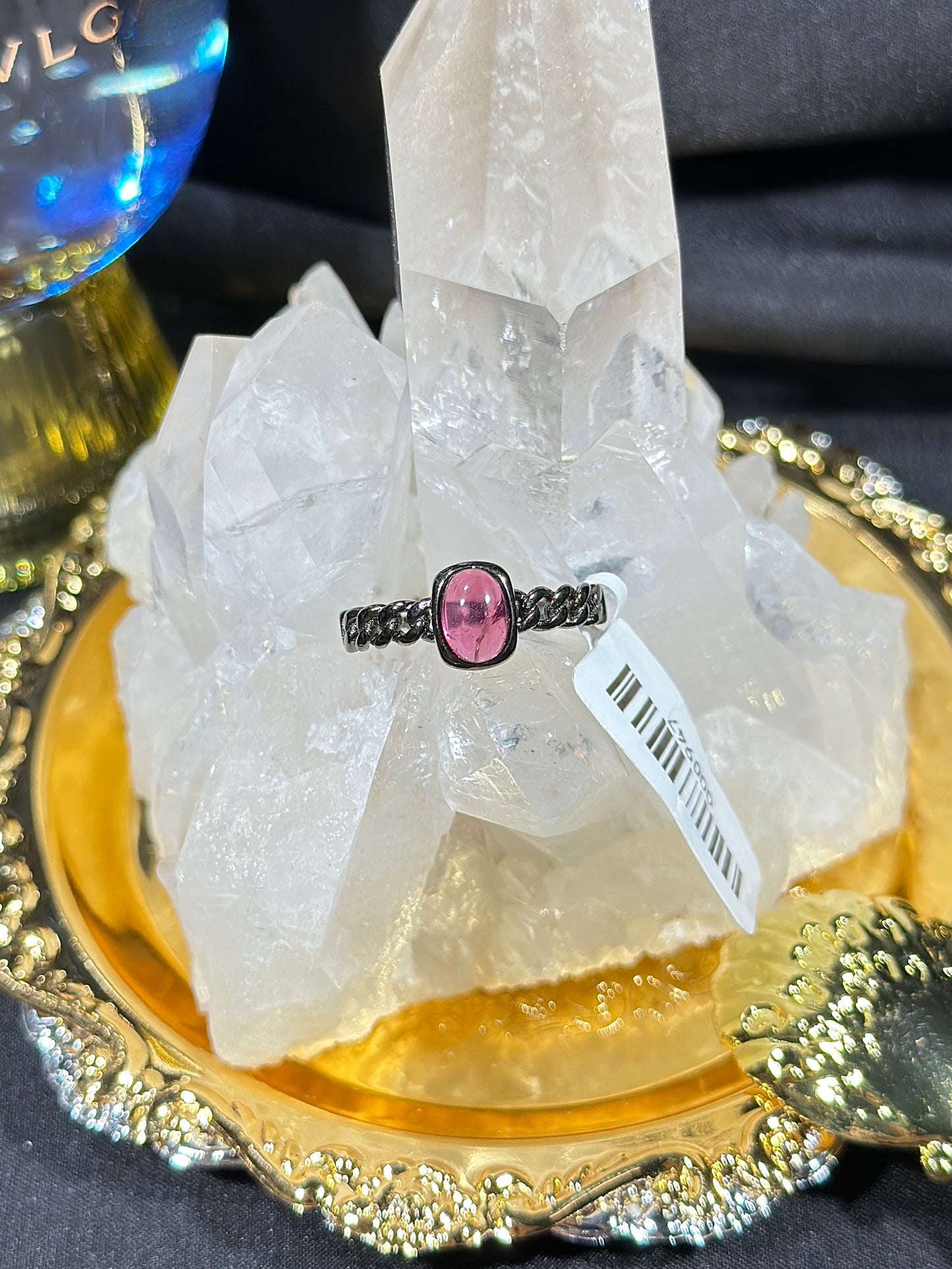 Pink Topaz S925 Silver Ring