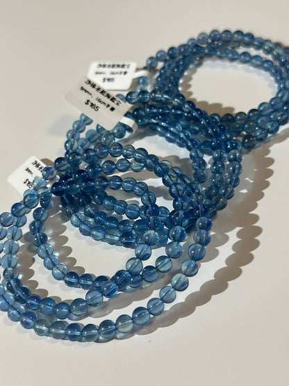 Three circles of holy blue sea sapphire