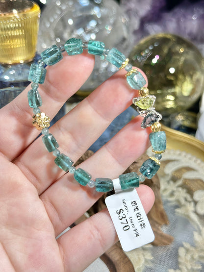 Free-Shaped Sugar Cube Full Blue Tourmaline