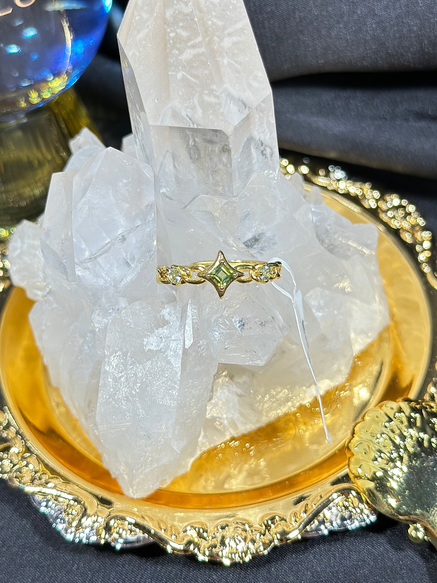 Peridot S925 silver ring-2