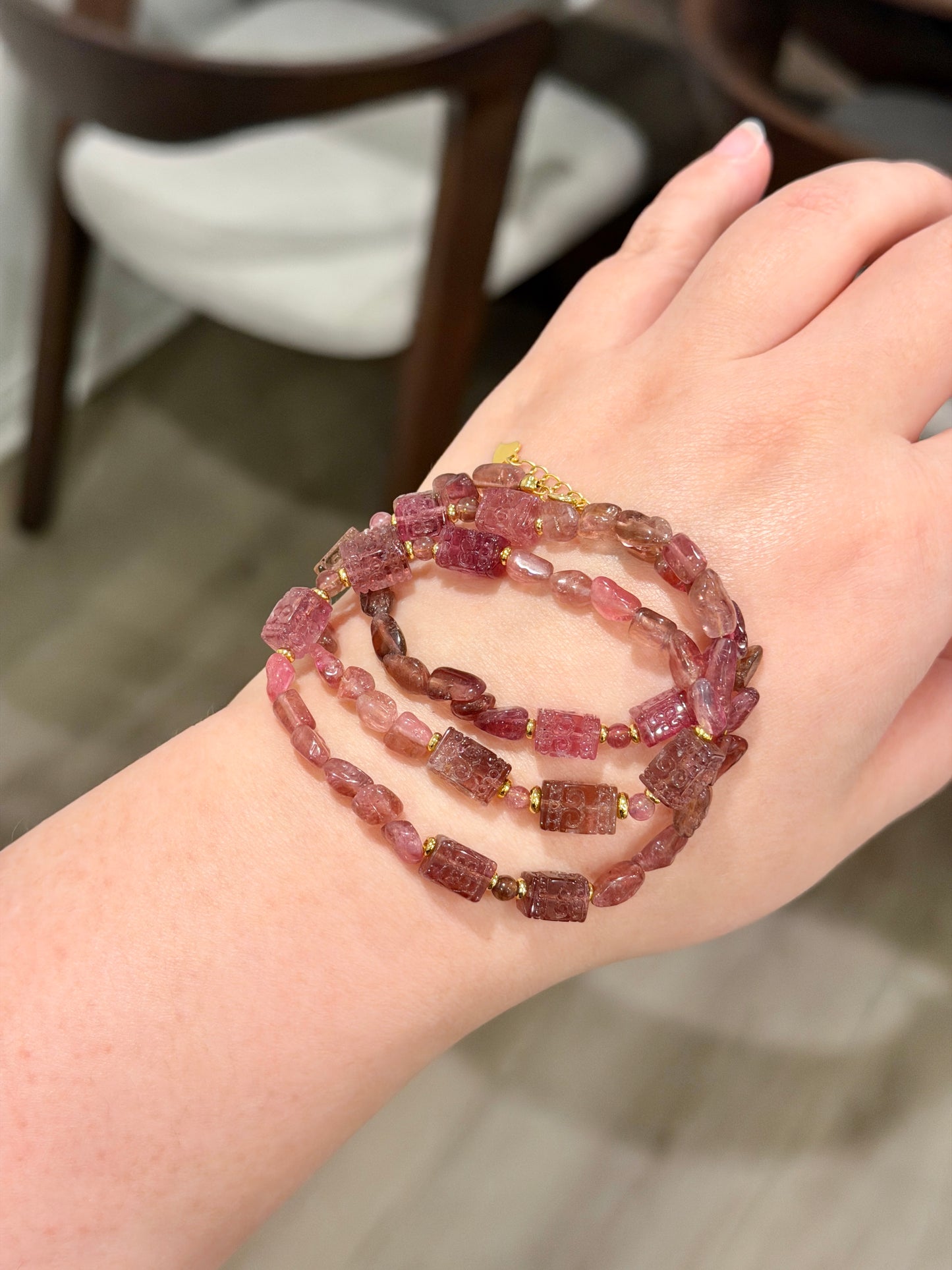 设计款 | 粉碧玺长链