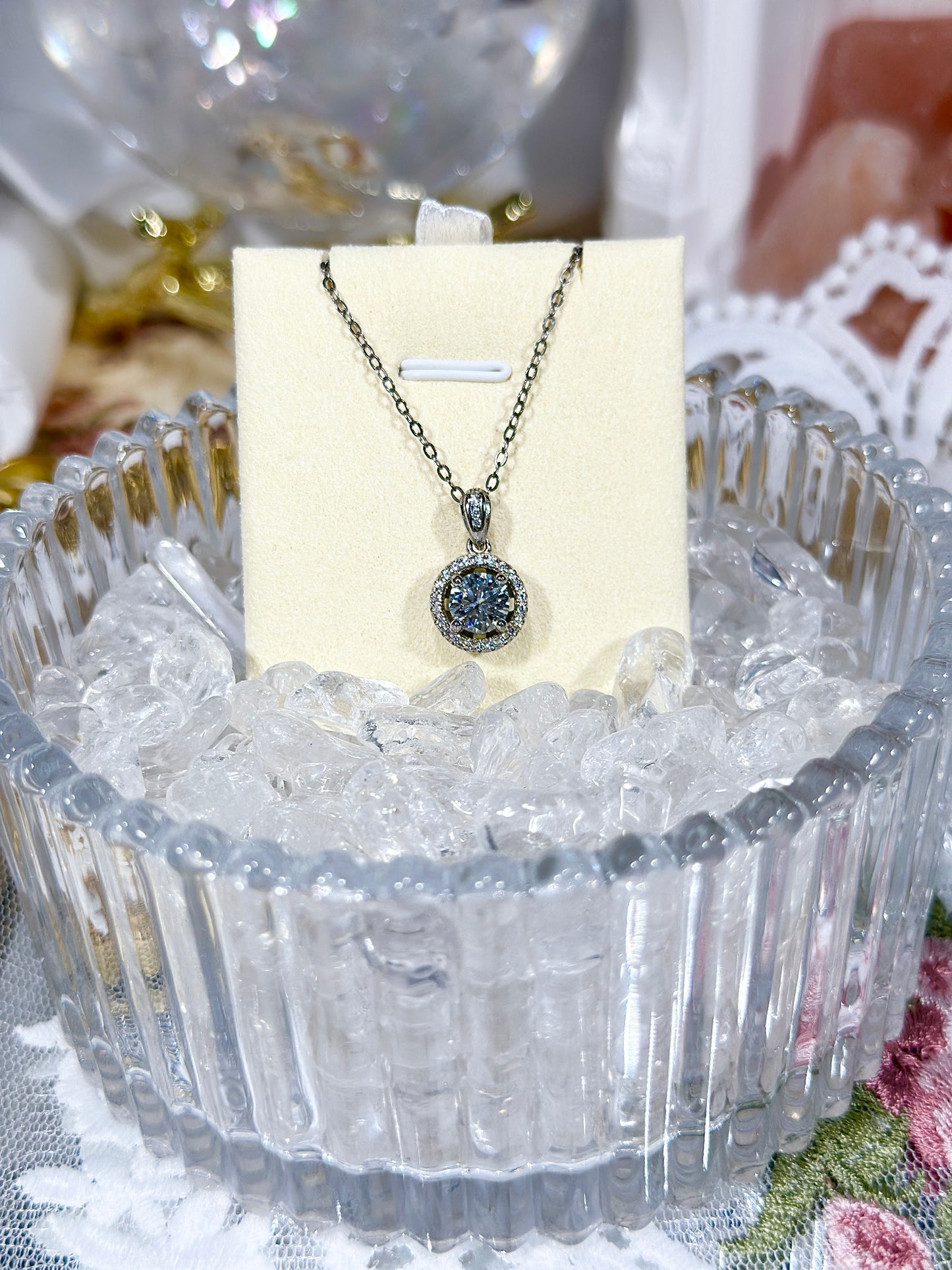 Moissanite necklace S925 silver
