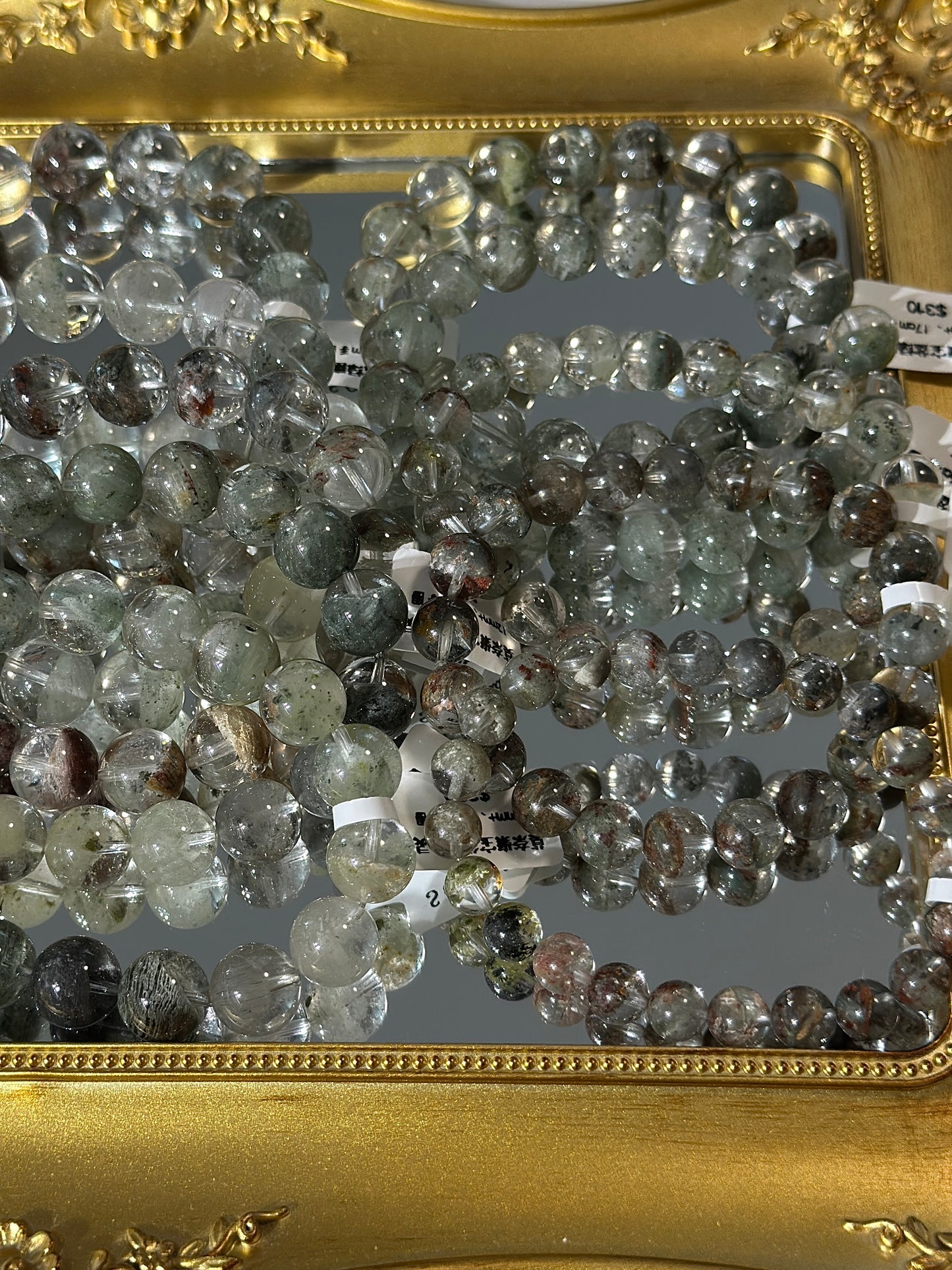 Monet Cornucopia Green Phantom Crystal