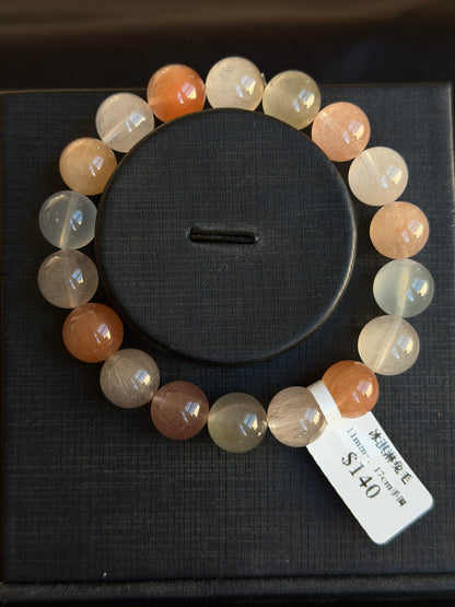 Ice cream colored rabbit fur crystal