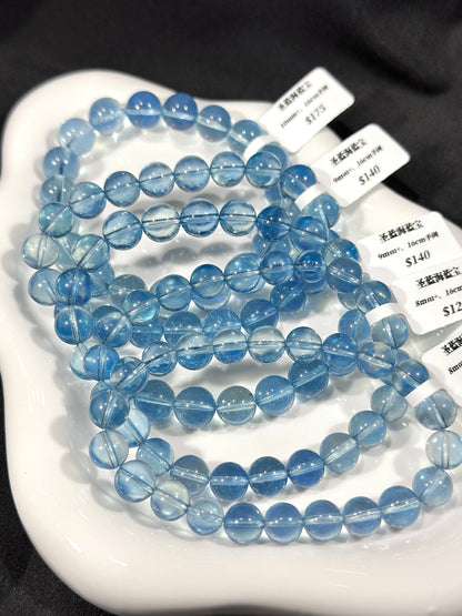 Ice-clear holy blue aquamarine