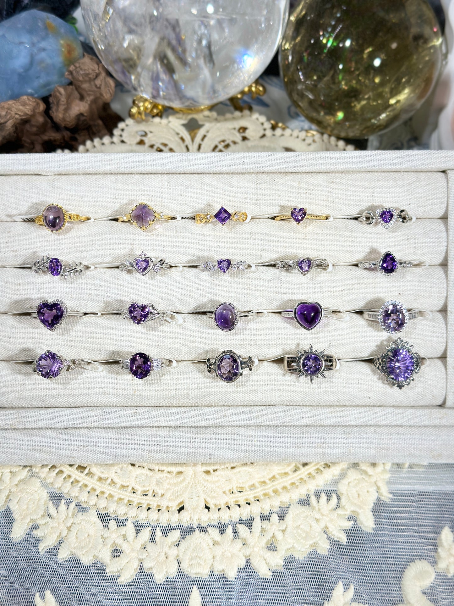 Amethyst Ring S925 Silver