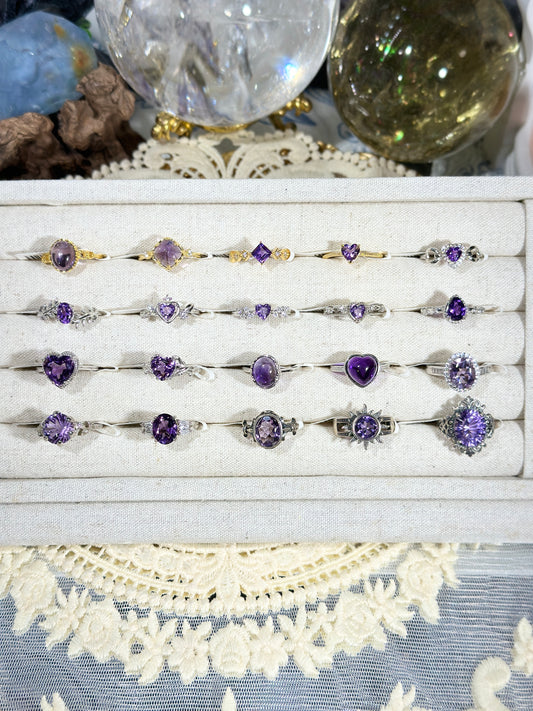 Amethyst Ring S925 Silver