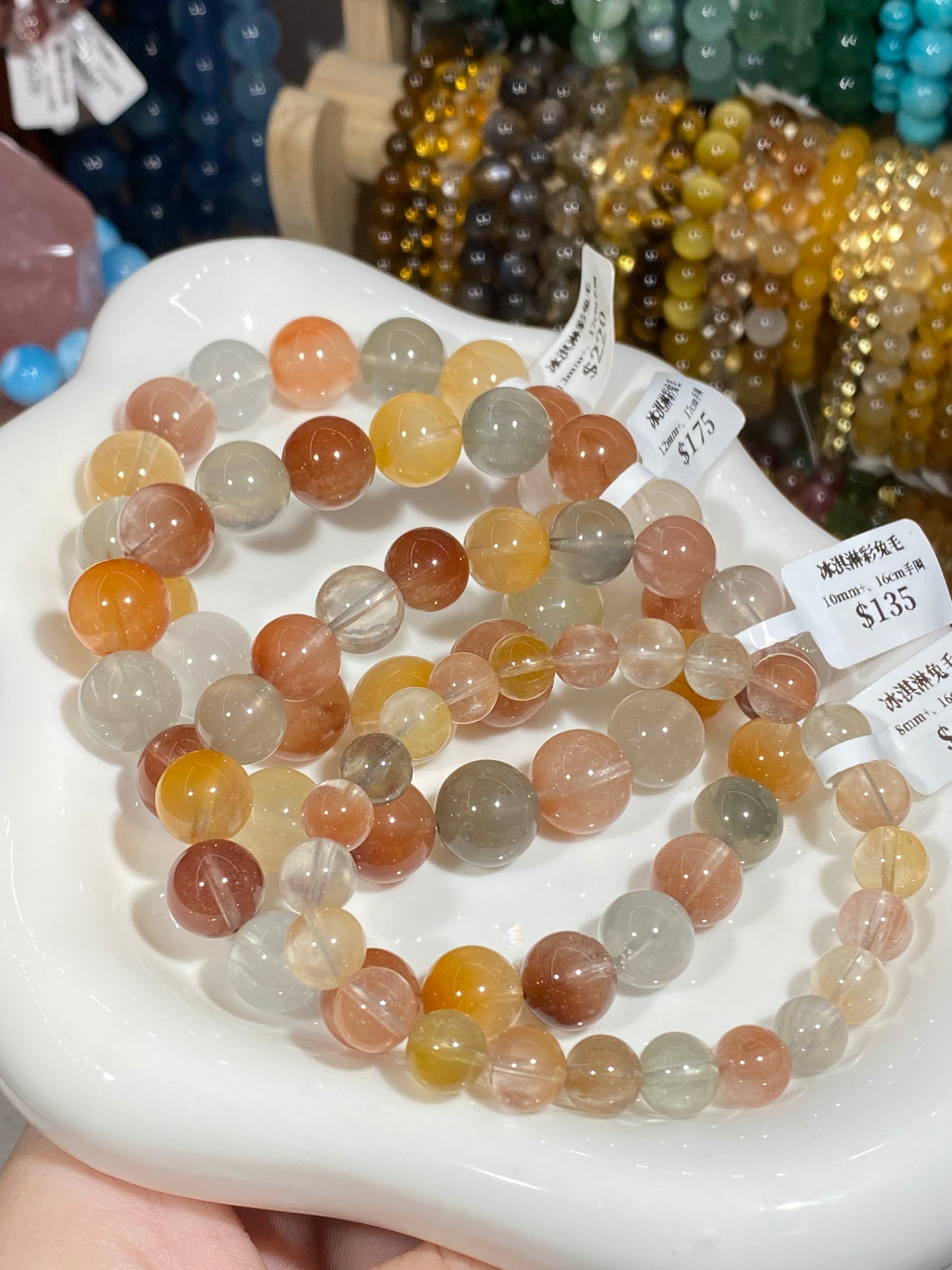 Ice cream colored rabbit fur