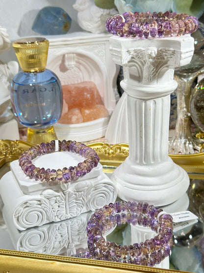 Ametrine diamond cut