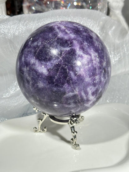Plum Blossom Tourmaline Crystal Ball