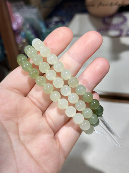 Gradient color Hetian jade