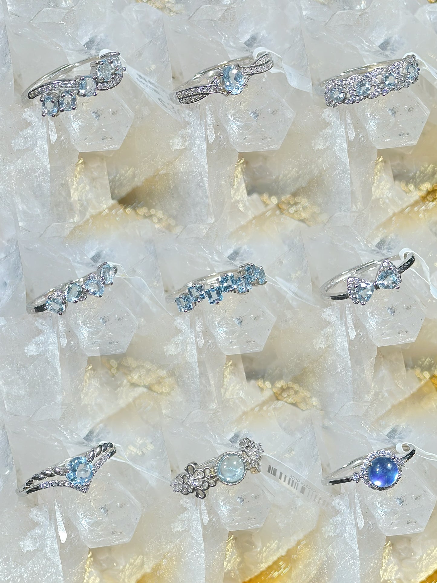 Aquamarine S925 silver ring-1