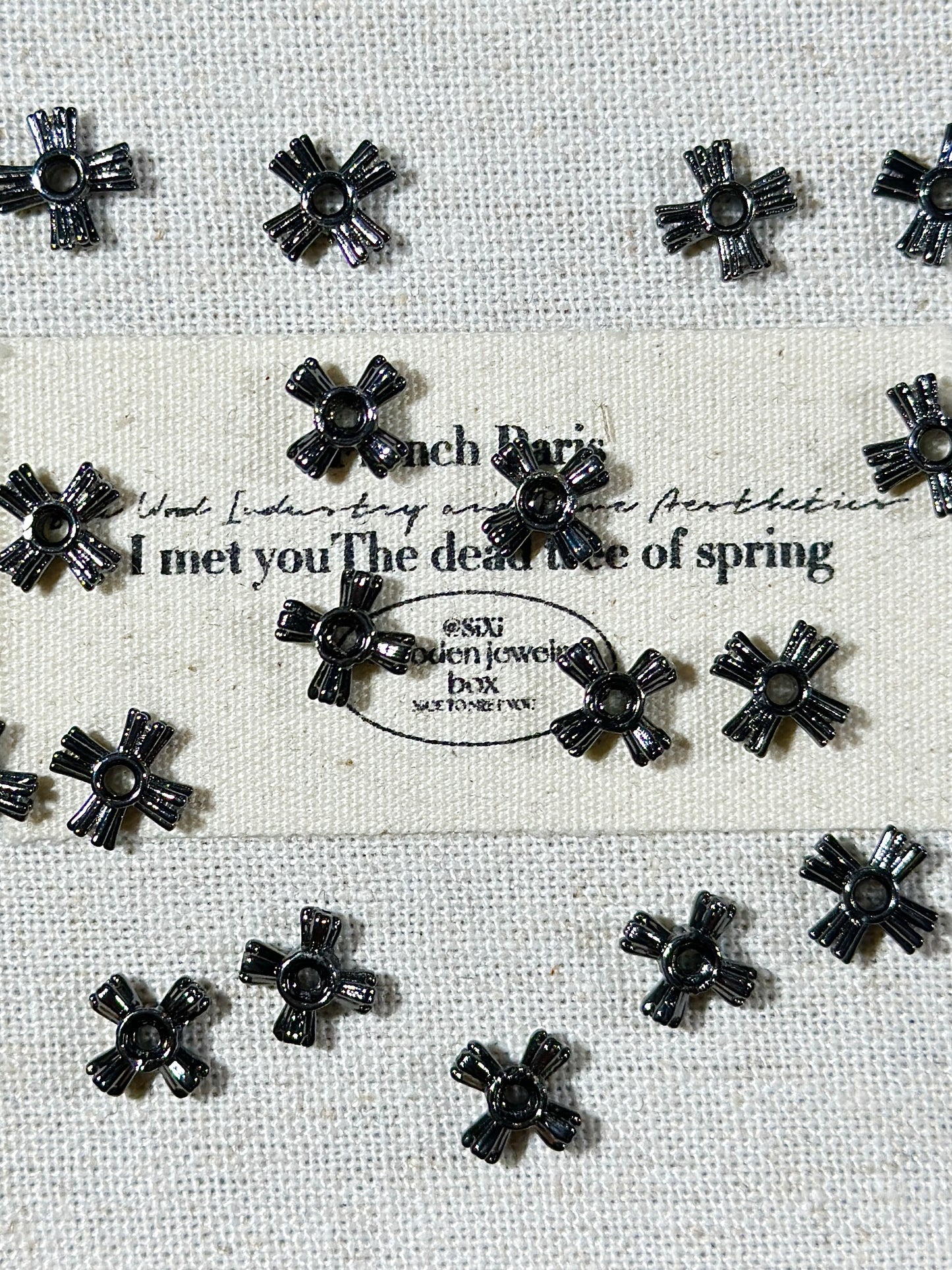 Gun black 8mm + cross spacer