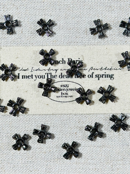 Gun black 8mm + cross spacer