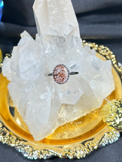 Golden Strawberry S925 Silver Ring