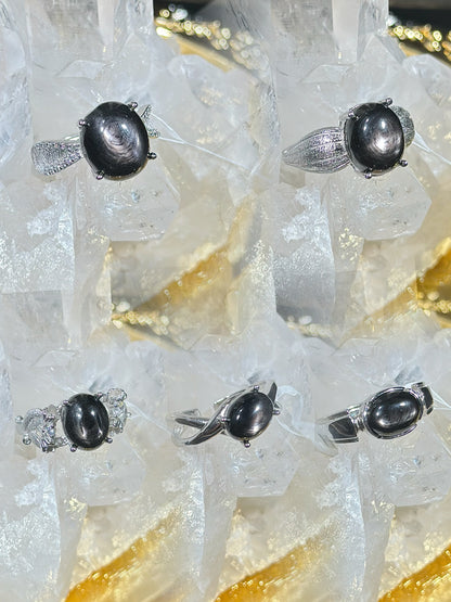 Gold Luck Stone S925 Silver Ring-2