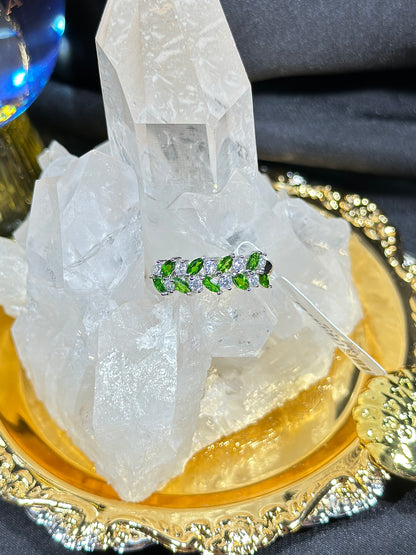 Diopside S925 silver ring