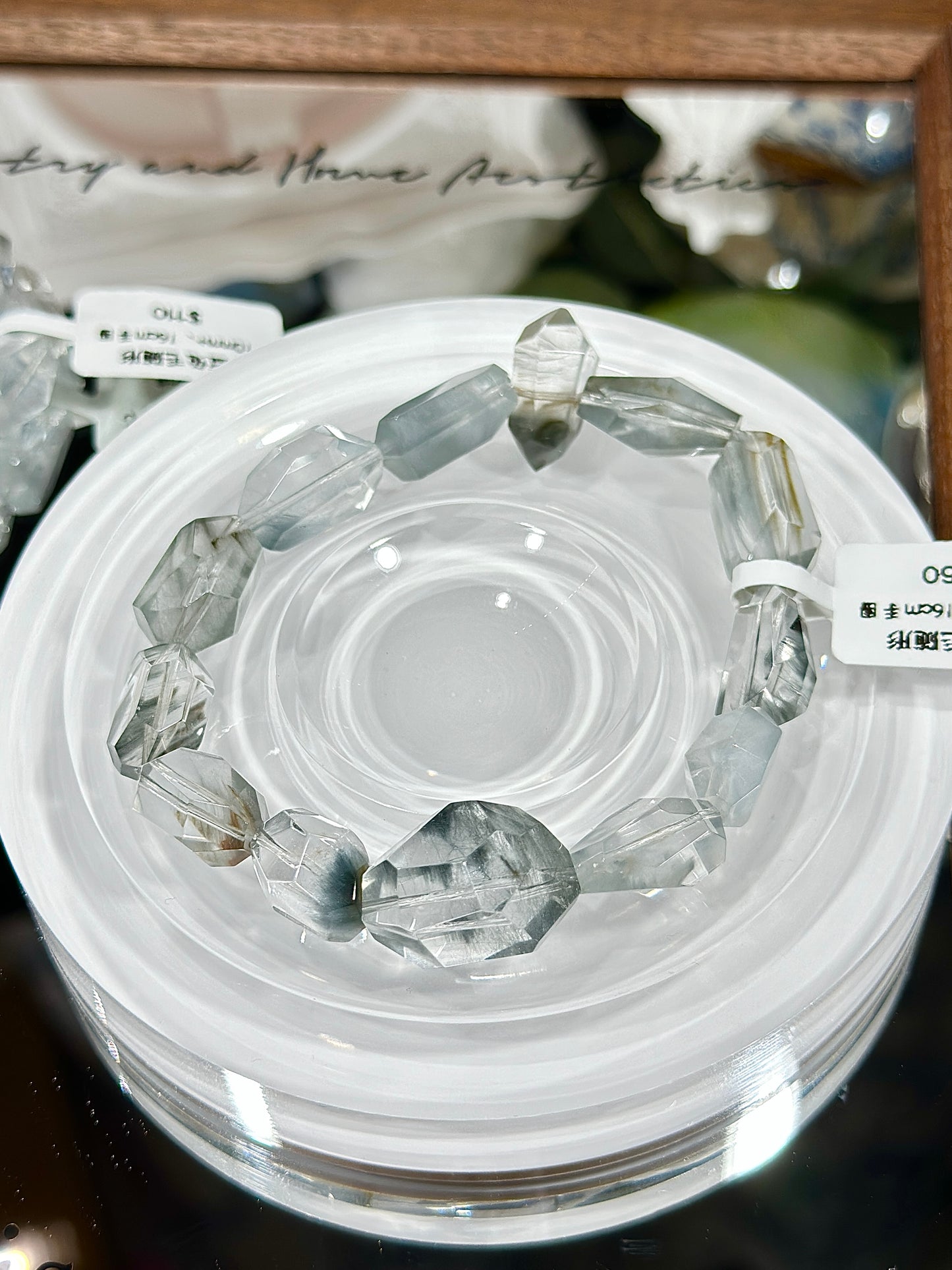 Blue-grey rabbit hair