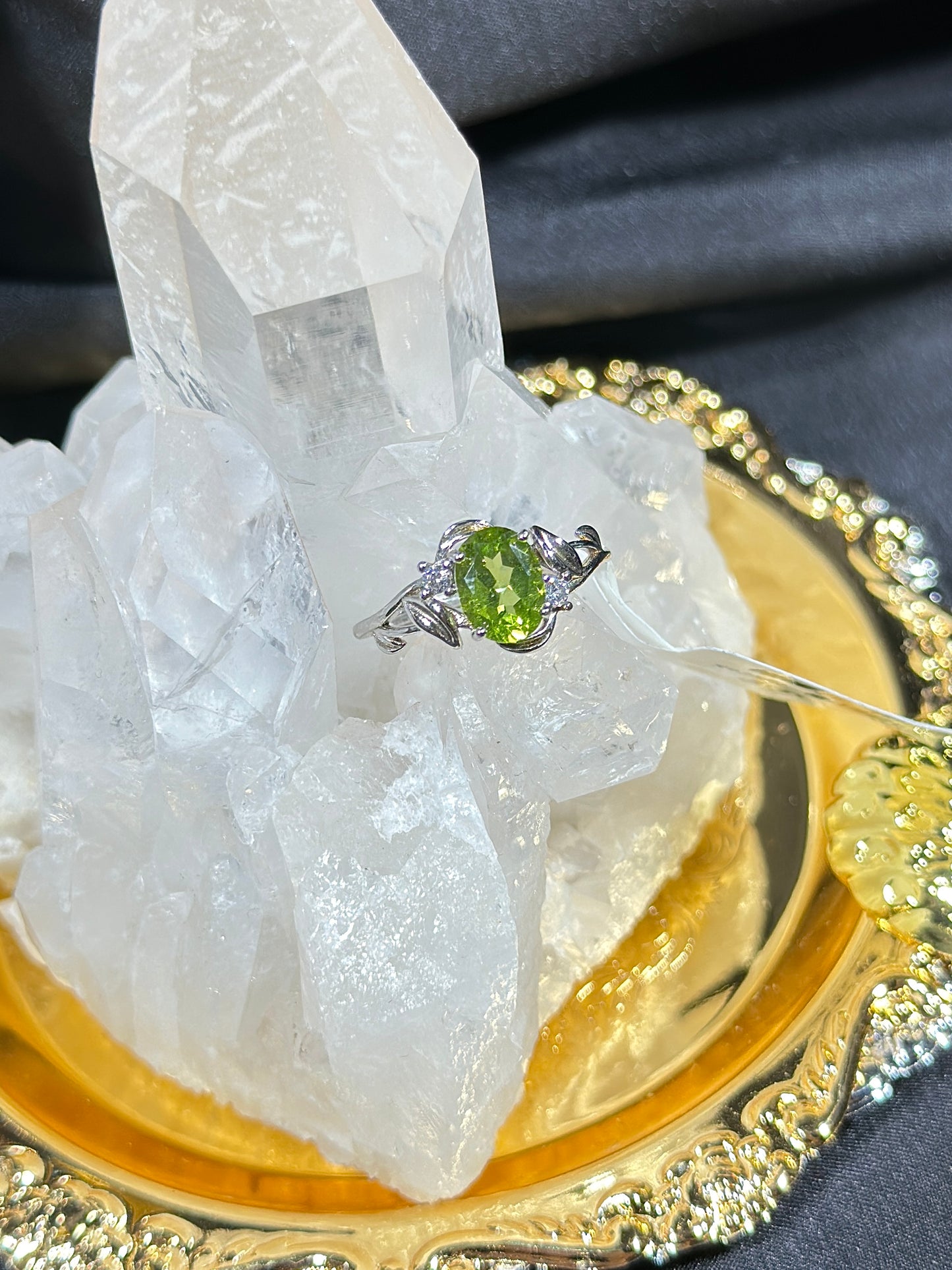 Peridot S925 silver ring-1