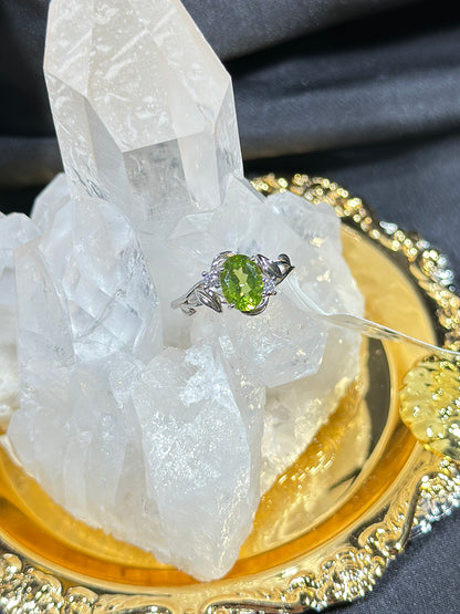 Peridot S925 silver ring-1