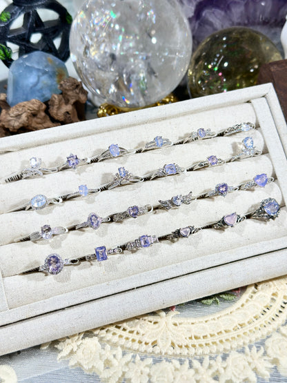 紫玉晶戒指 S925银