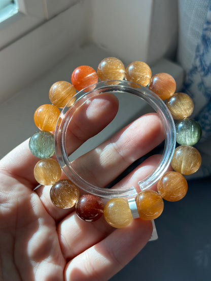 Brushed colored rabbit fur crystal