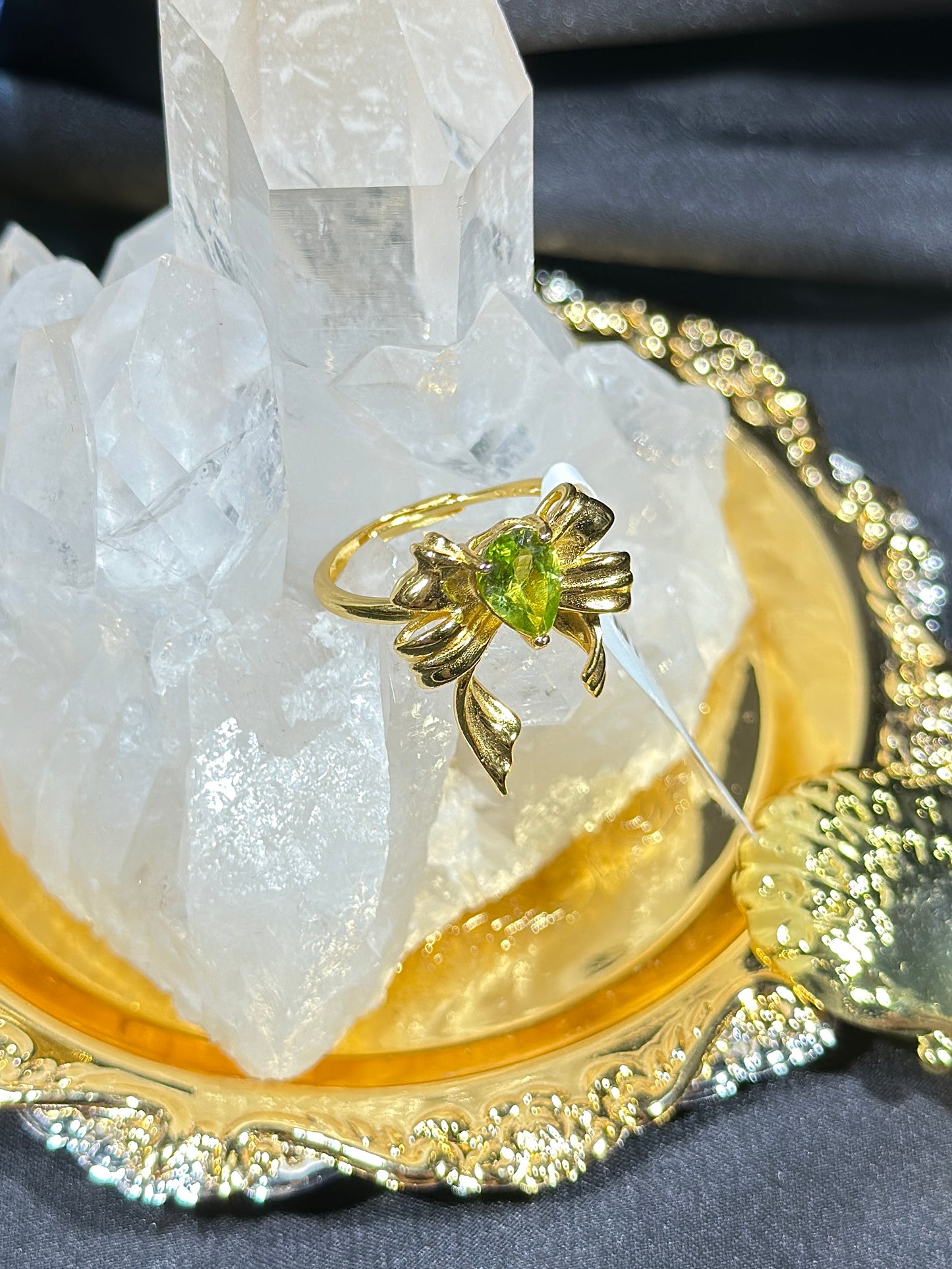 Peridot S925 silver ring-2