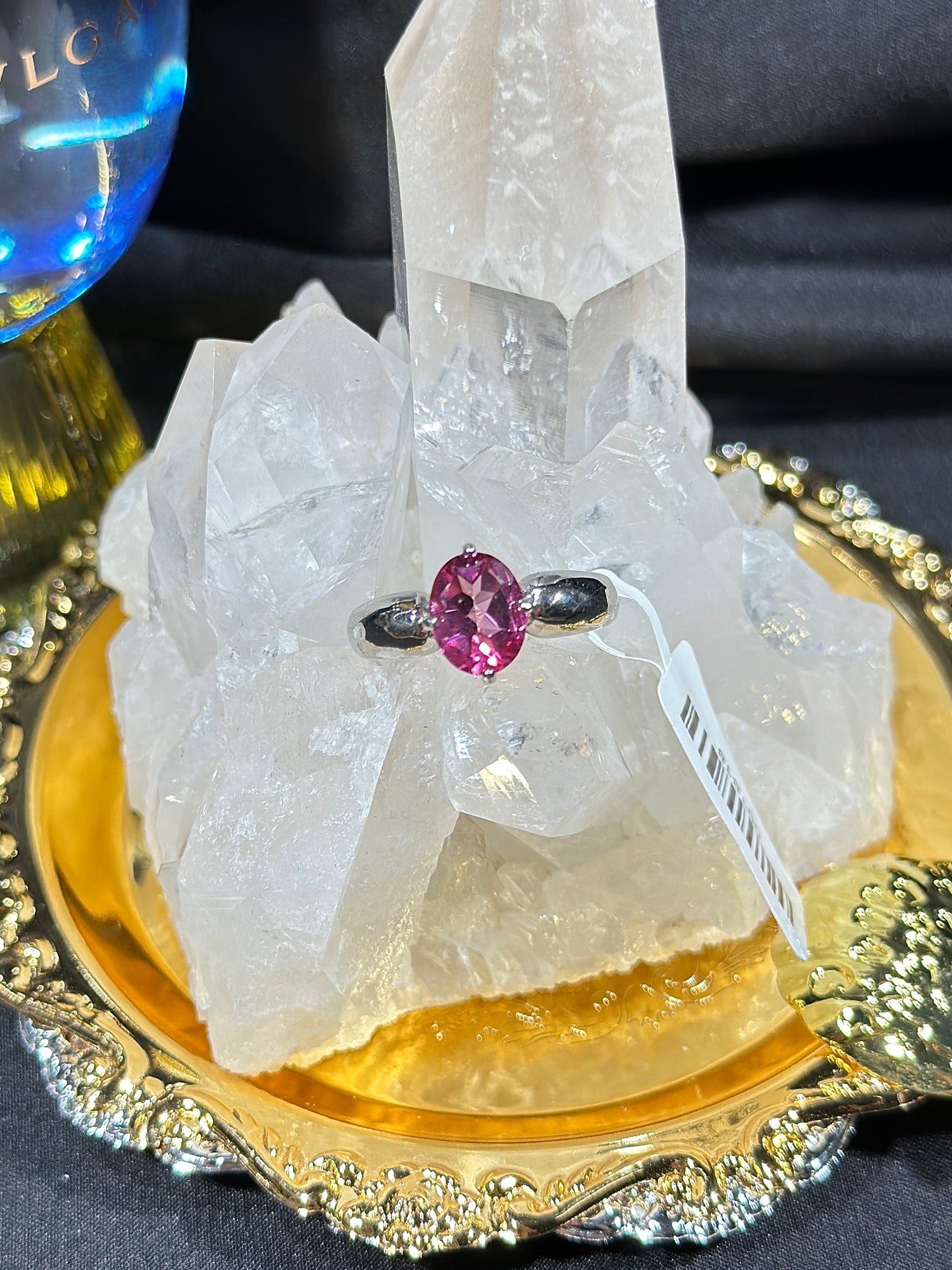 Pink Topaz S925 Silver Ring