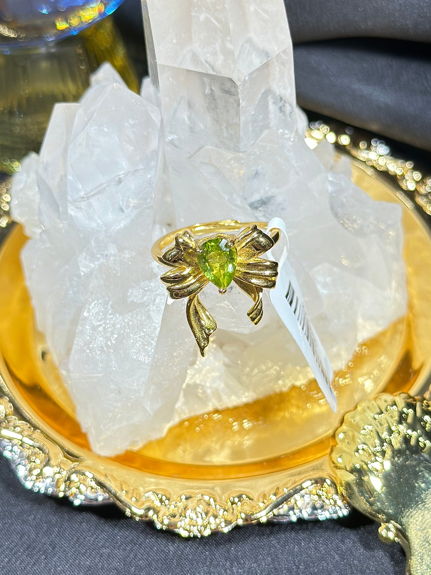 Peridot S925 silver ring-2