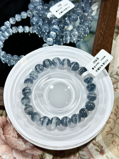 Light blue Melaleuca blue rabbit fur ghost