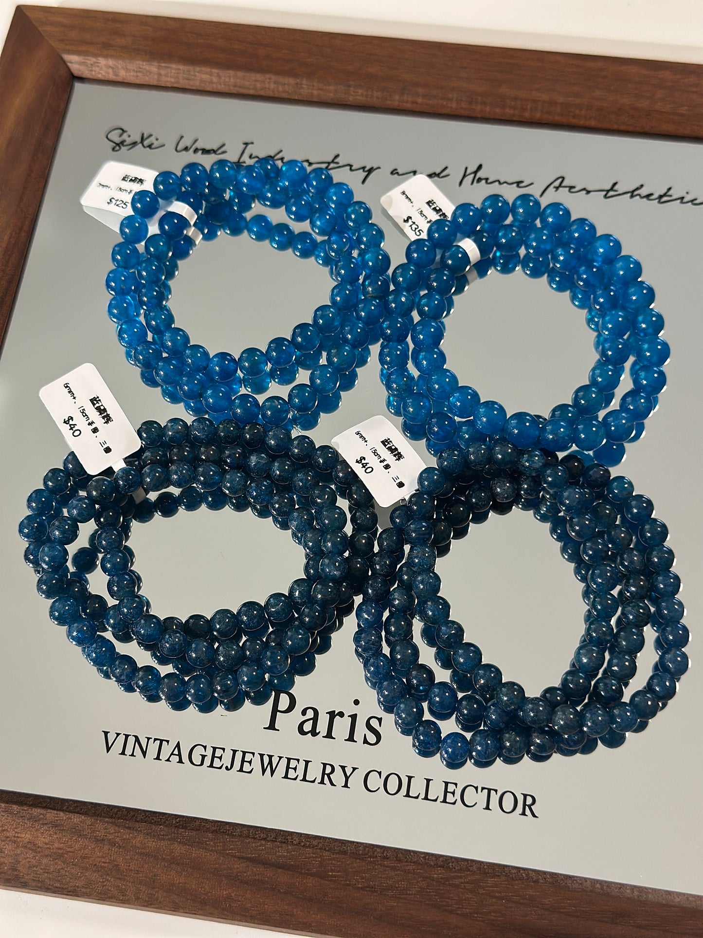 Blue phosphorus glow multiple circles