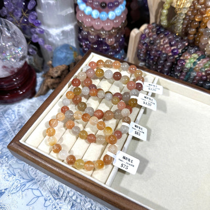 Orange rabbit fur crystal