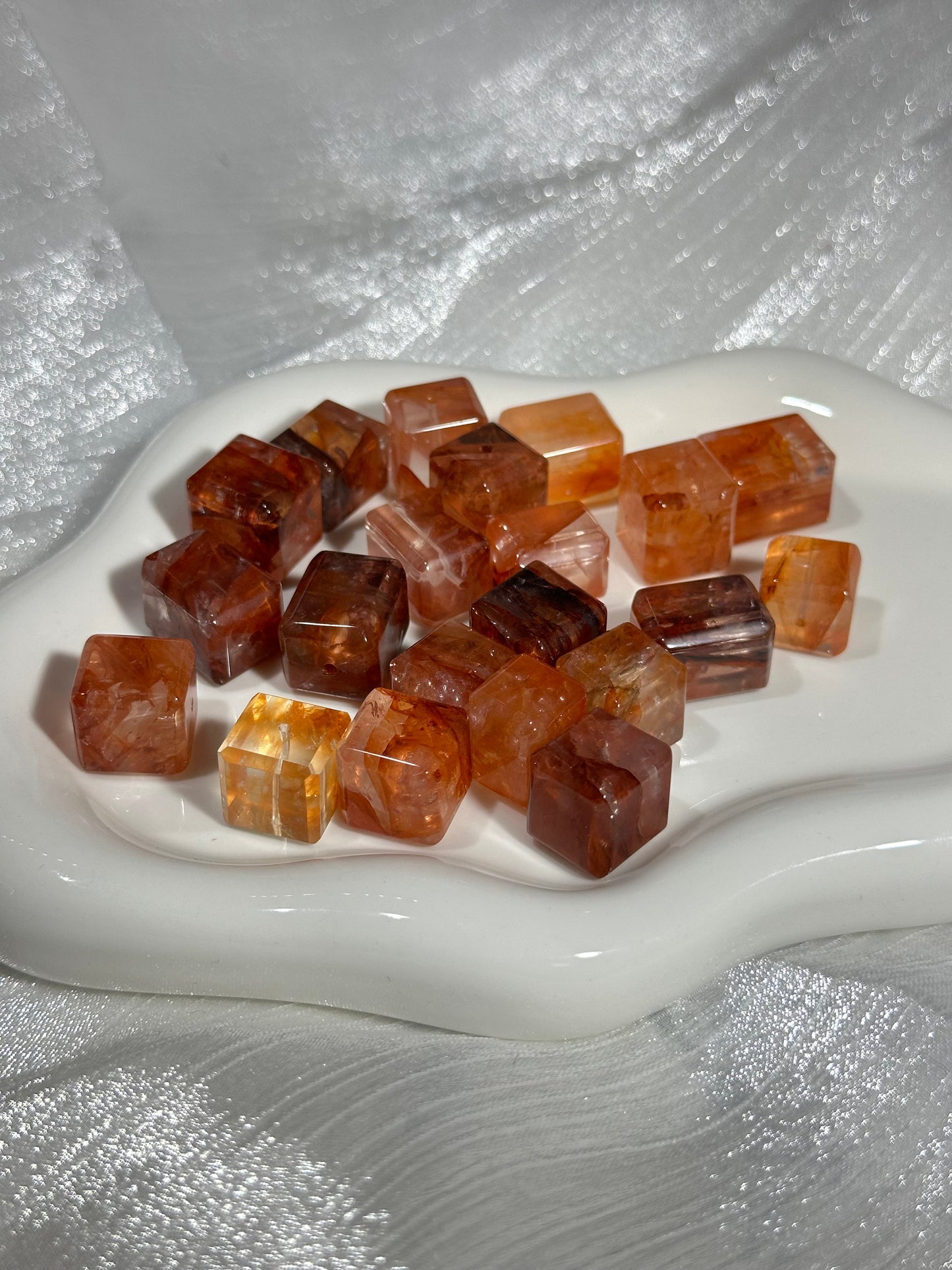 Red Gum Flower Sugar Cubes