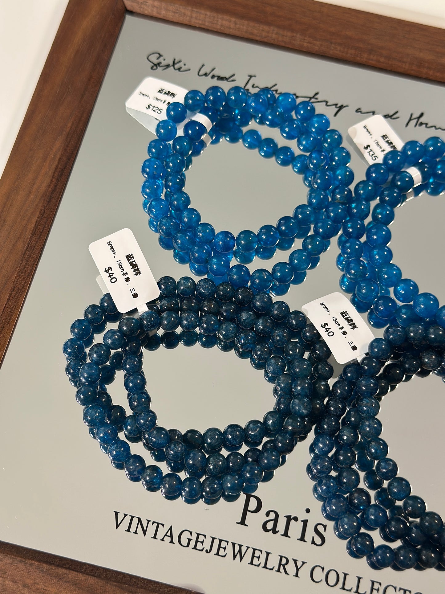 Blue phosphorus glow multiple circles