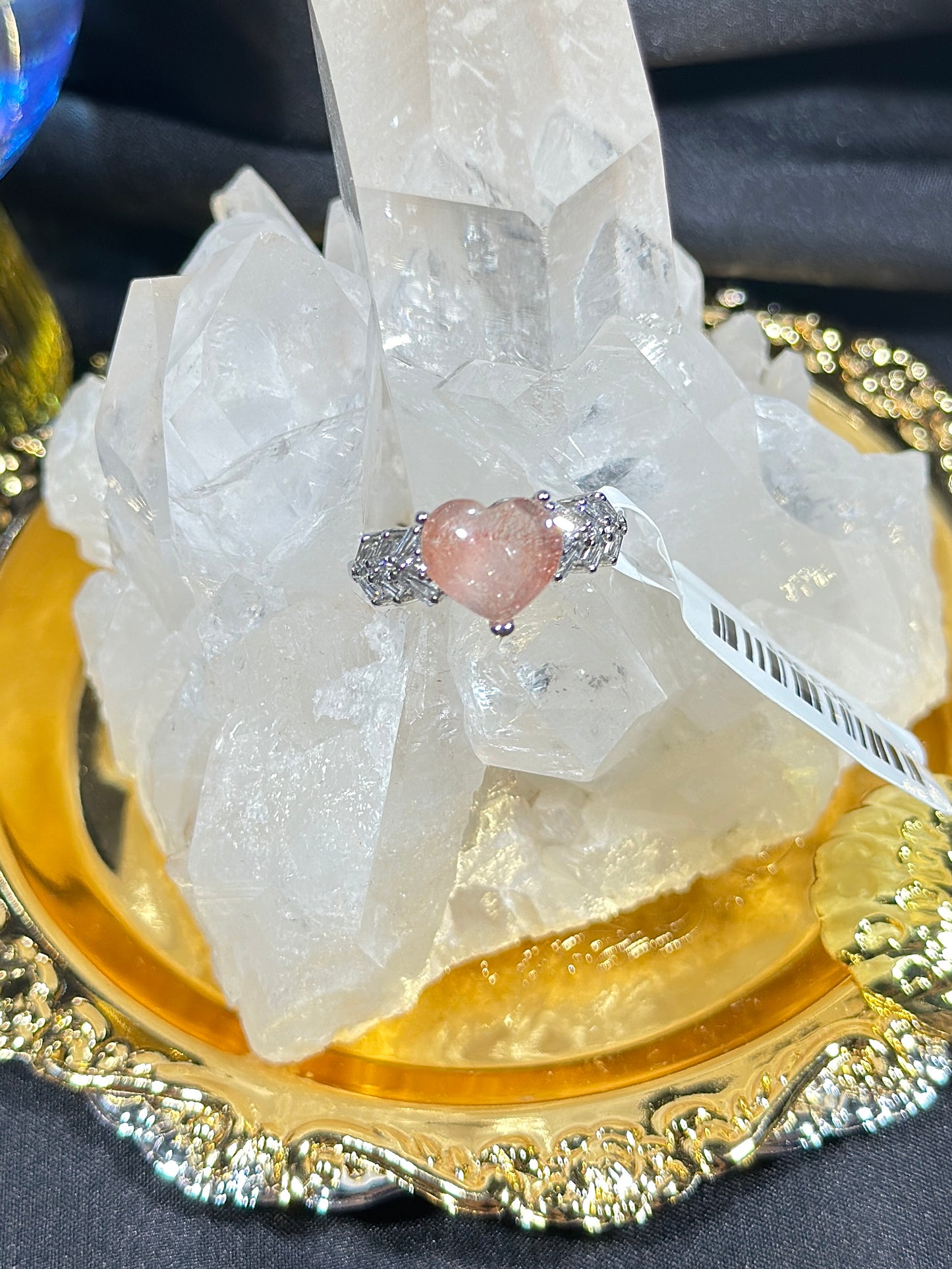 Golden Strawberry S925 Silver Ring