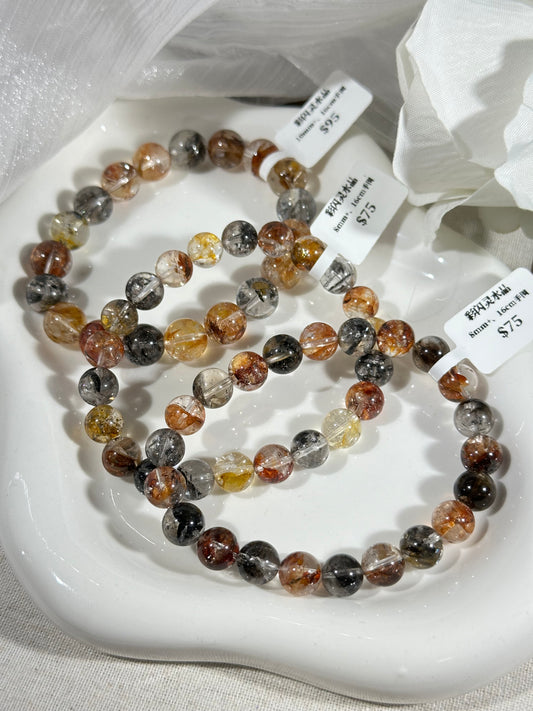 Red sparkling crystal