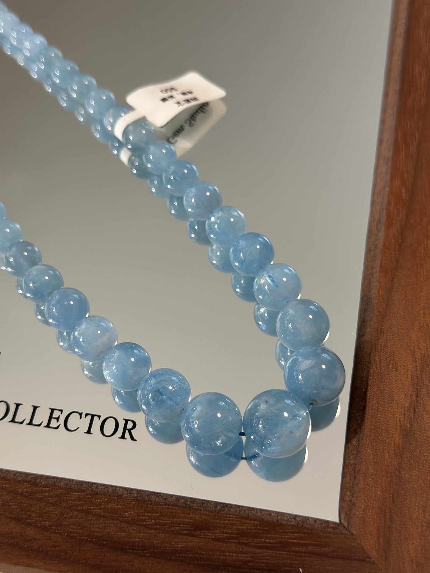 Aquamarine pagoda chain necklace