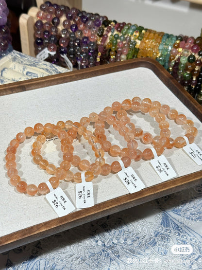 Red rabbit fur crystal