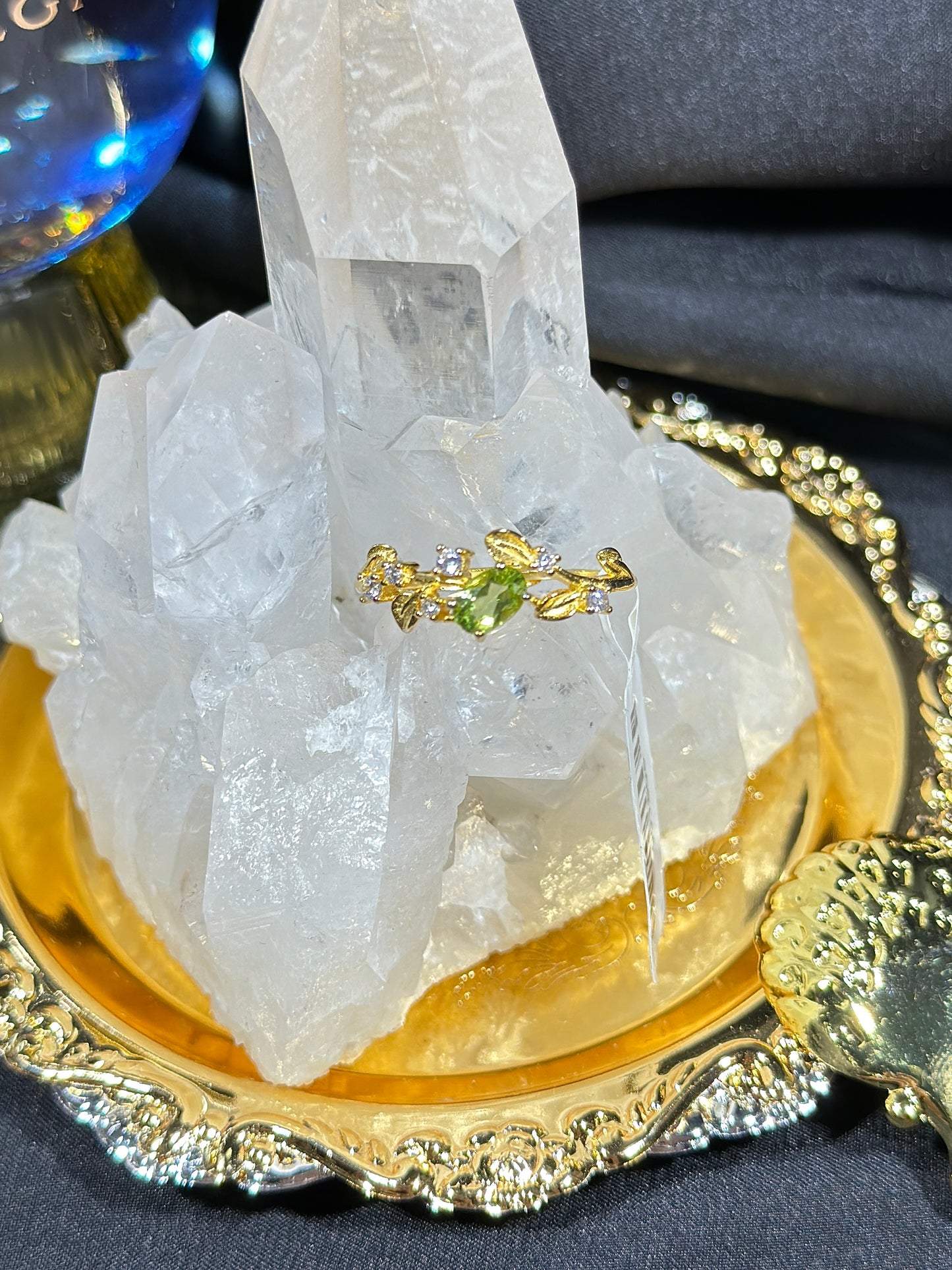 Peridot S925 silver ring-1